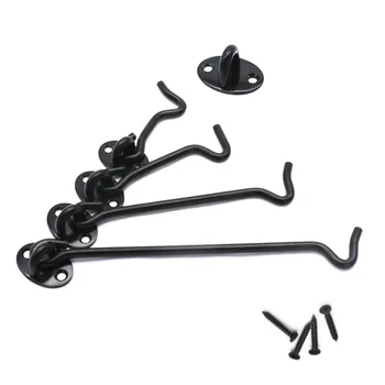 

5PCS/lot 3/4 inch Window Hook Cabinet Hook Door Latch Lock Catch With Install Screws