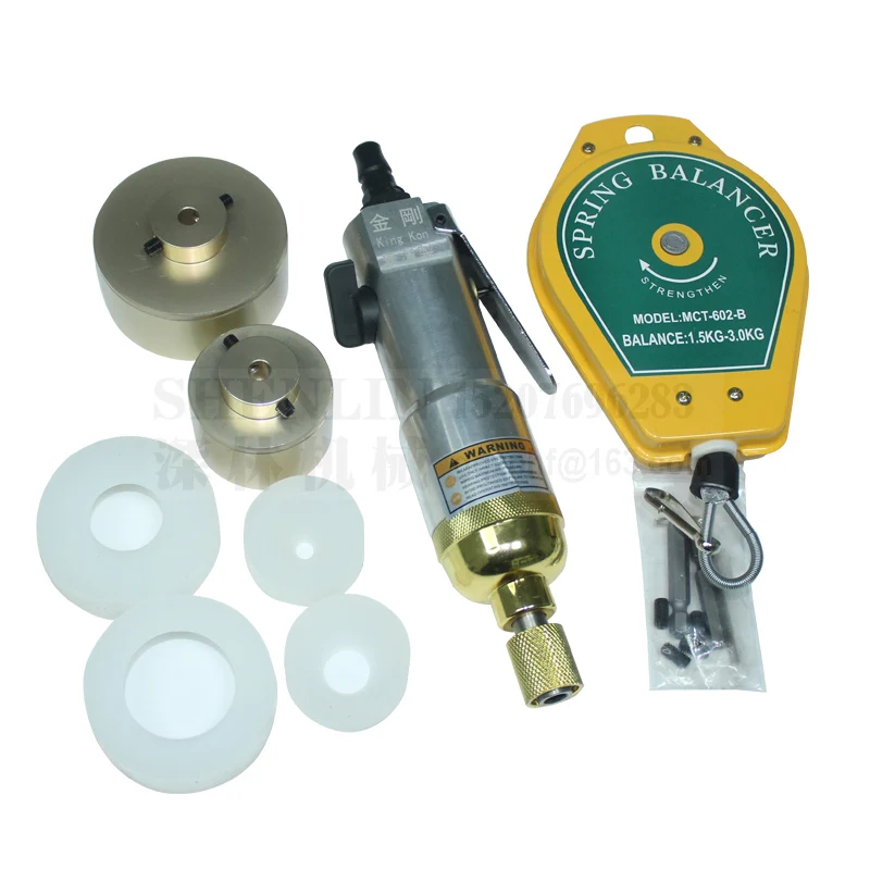  SHENLIN Screwdirver 10-50mm Hand Operated Pneumatic Smoke Oil Bottle Capping Machine Pneumatic Cap 