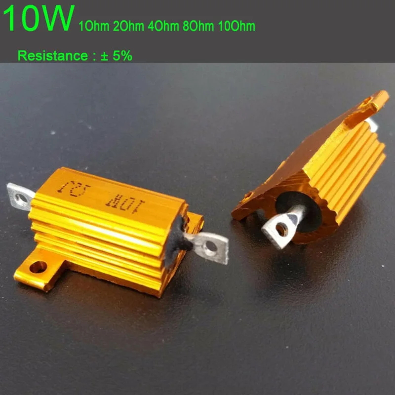 1ohm-10ohm 10W Мощный алюминиевый сплав резистор 4 ламповый усилитель испытательная нагрузка Комплект деталей