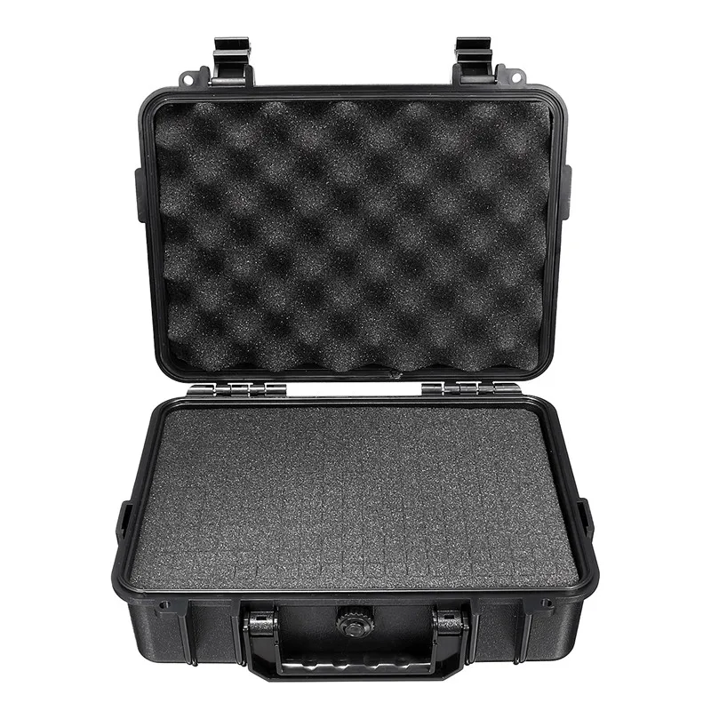 

275*210*90mm Waterproof Equipment Safety Instrument Toolbox ABS Plastic Portable Tool Box Outdoor Impact Resistant with Foam