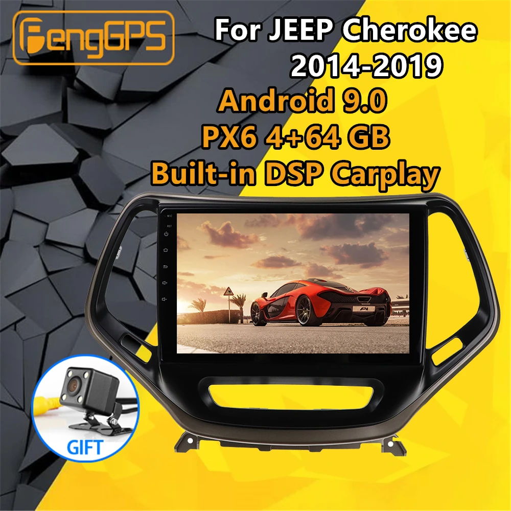Мультимедийный плеер для JEEP Cherokee 2014 2015 2018 2019 автомобильный мультимедийный стерео