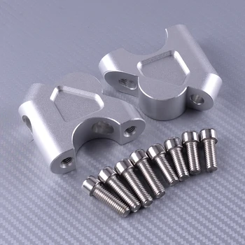 

DWCX 2pcs Motorcycle Handlebar Riser Mount Clamp Drag Bar Bracket Aluminum Fit For BMW R1200GS LC ADV Rallye R1250GS 1G13(K50)