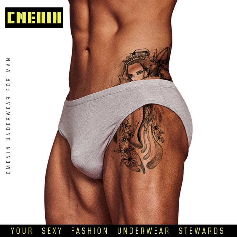 4Pcs/lot New Brand Modal Sexy Gay Men Underwear Bikini Men Briefs Solid Breathable Mens Briefs Underwear Shorts Men's Underwear 6
