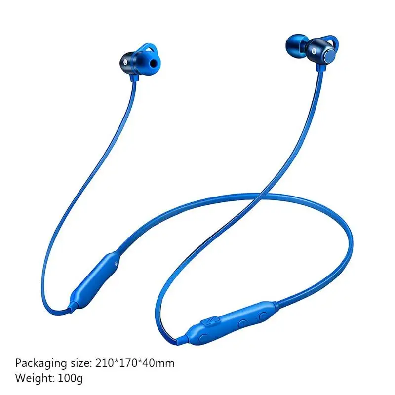 S6 Bluetooth наушники беспроводные Bluetooth 5,0 шейные наушники спортивная Гарнитура для бега с стерео бинауральным микрофоном