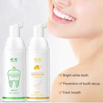 

Oral Care Tooth Whitening Bleach Oral Hygiene Mousse Remove Stain Foam Toothpaste Mouth Cleaning Product 60ml
