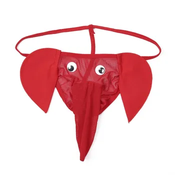

Men's Fashion Sexy Lingerie G-Long Bulge Pouch Briefs Elephant Trunk Underpants Male T-back Jockstrap Thongs Underwear Panty#2