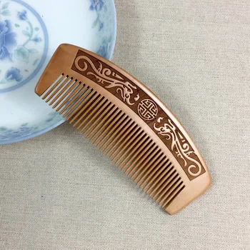 

1pc Comb Dragon Pattern Wooden Comb Double-sided Carved Wooden Comb Hairdressing Comb Massage Comb Hairdressing Tools