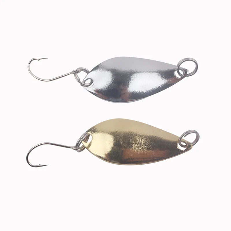 

Small lure Metal Spoon 5.1cm/2.9g Spinner Fishing Lure Hard Baits Sequins Noise Paillette Treble Hook Fishing Tackle Mini lure