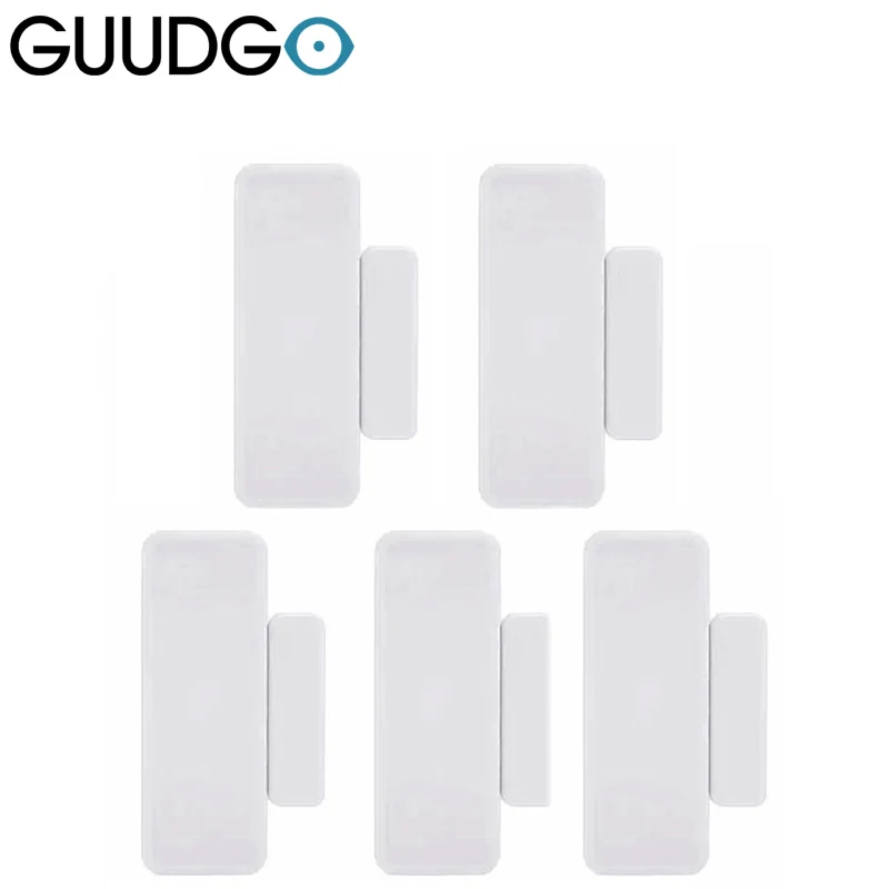 5PCS/ lot GUUDGO GS-WDS07 433MHz Window Door Smart Sensor Wireless Magnetic Strip Detector for Golden Security Alarm System |