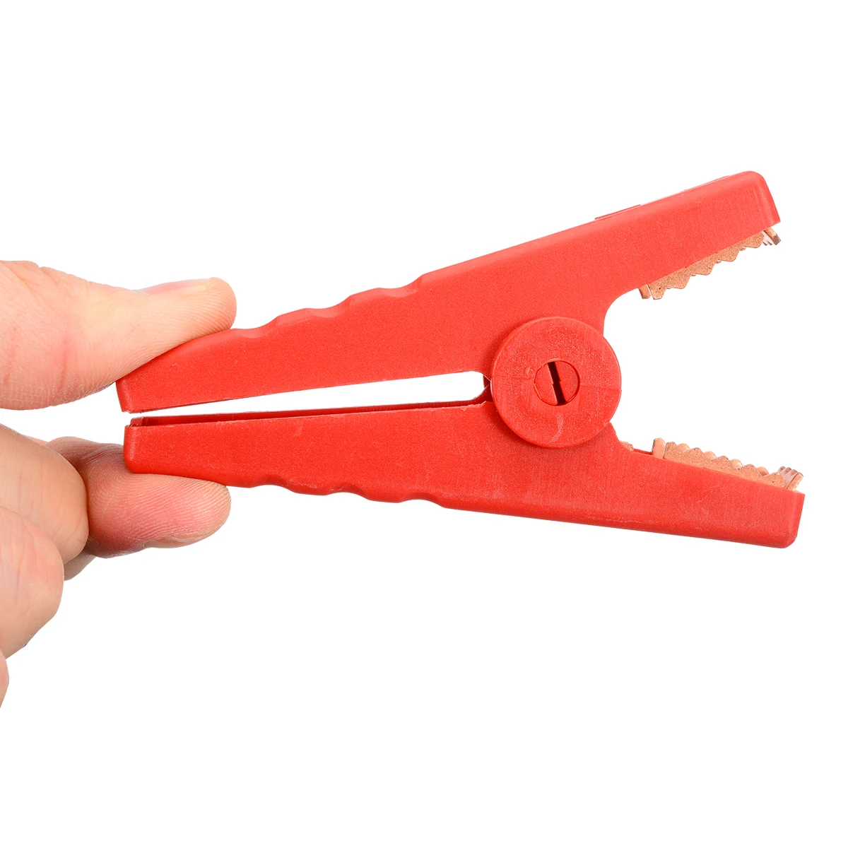 2pcs 100A Crocodile Alligator Clips Car Battery Insulated Clip Clamp Connector for Electrical Battery Chargers