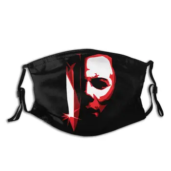

Michael Meyers Vector Art Filters Inside Mouth Face Mask Graphic Print Respirator Anti Haze Protection Cover