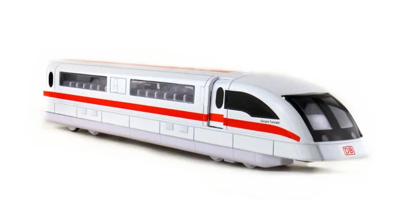 1/87 высокая имитация Maglev поезд сплав модель игрушечный автомобиль высокоскоростной рельсовый звуковой светильник вытяните назад игрушки для детей