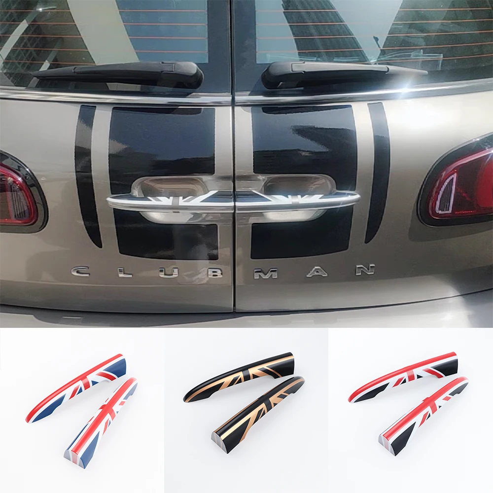 Union Jack Car Trunk Rear Door Handle Stickers Cover For Mini Jcw F54