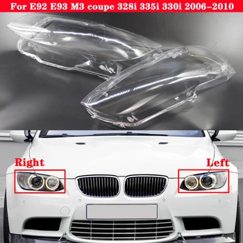 

For E92 E93 M3 coupe 2006-2010 Car Front Headlight Cover 328i 335i 330i Headlamp Lampcover Head Lamp light glass Lens Shell Caps