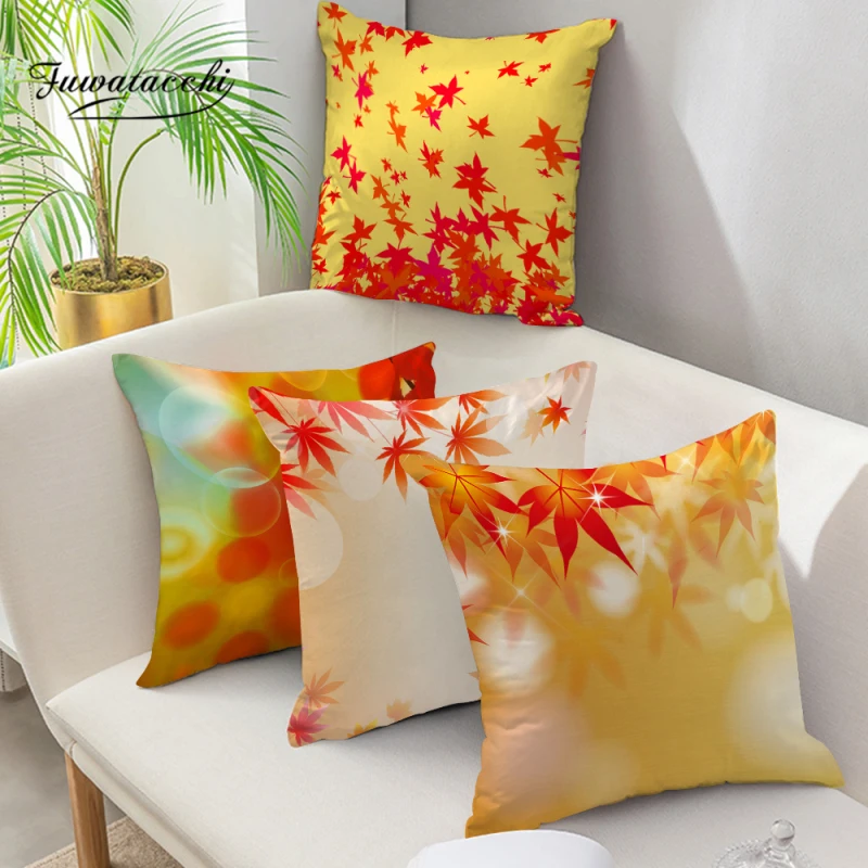 

Fuwatacchi Cushion Covers Leaves Sunlight Pattern Throw Pillowcases Decorations for Home Living Room Pillow Covers Home Decor