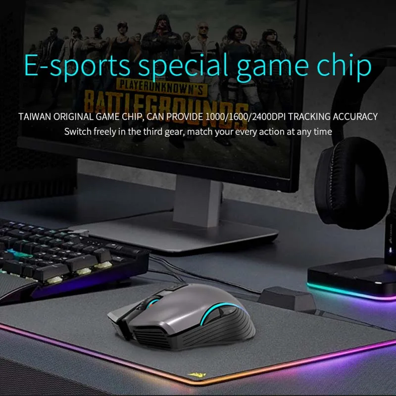 Mouse de Computador sem Fio-forma Confortável com Receptor Usb com Botões para trás - para a Frente e Rolagem Unificador Lateral-to-side - Imagem 5