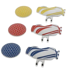 Отметка для мяча для гольфа+ гольф Hat клип магнитный сплав маркер гольф аксессуары 1 шт