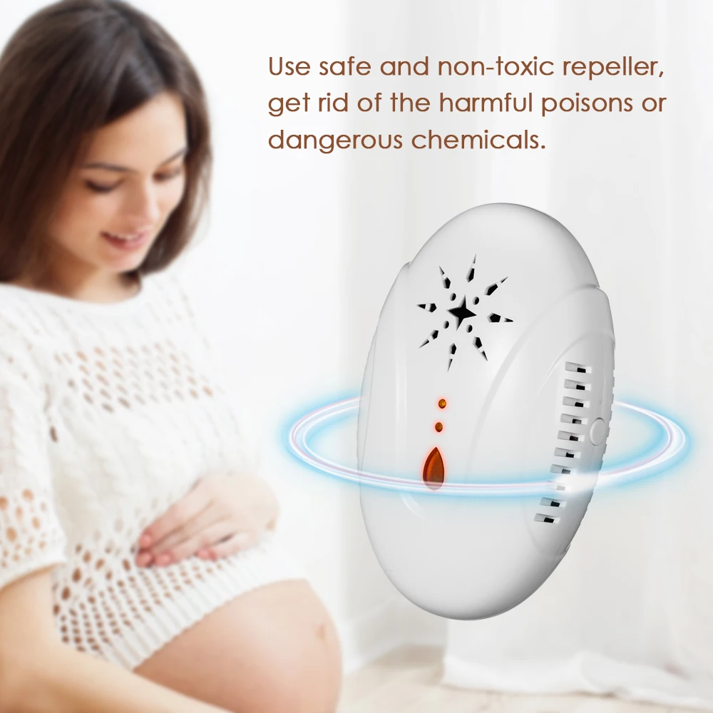 Ultrasonic Plug-in Mouse Pest Control Repeller Electronic Insect Bug Mosquito Cockroach Repellent AC110-230V