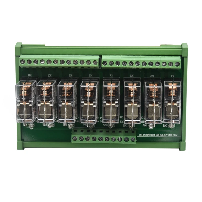 Din рейка крепление Ac/Dc 12 V/24 V Управление 8 Spdt 16A Мощность триггерный релейный модуль, Omron G2R-1-E.x1(12 V