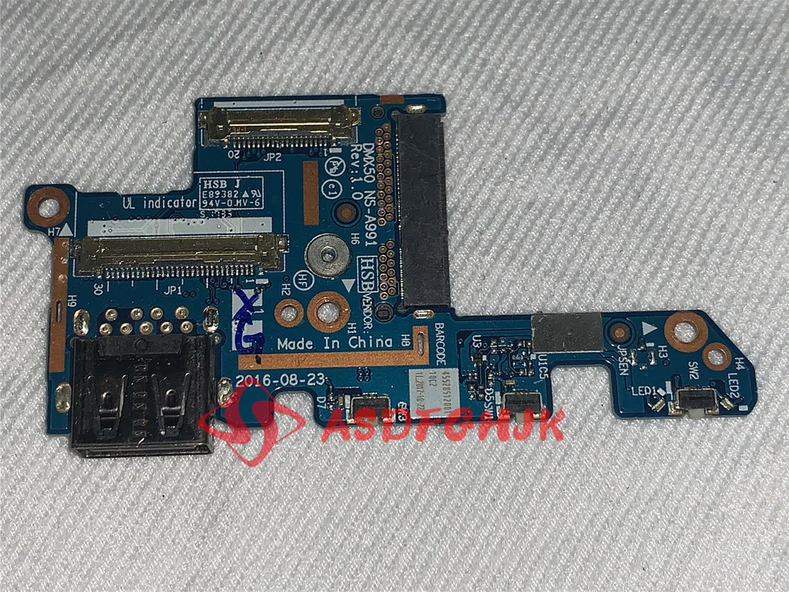 

Original FOR Lenovo Miix 720-12ikb USB Power Board DMX50 NS-a991 All Tests OK