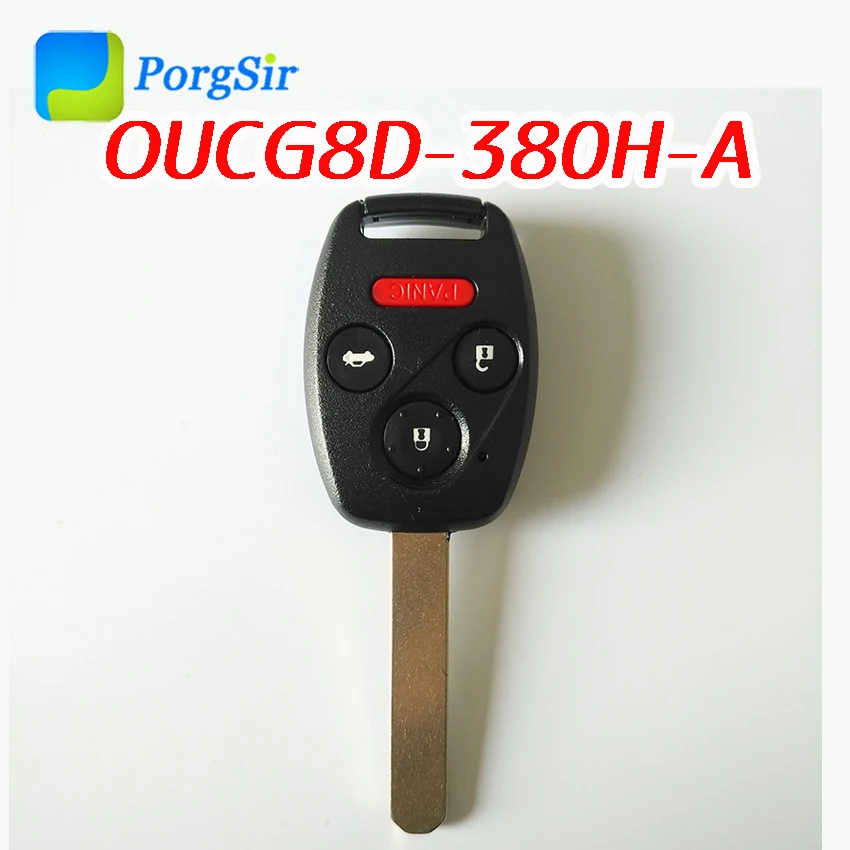 3+1 Gomb 4 Gomb 314 313,7 Mhz Távvezérlő Kulcs A Honda Accord Elemhez A Pcf7936 Hitag2 Id46 Chip Fccid: Oucg8D-380H-A