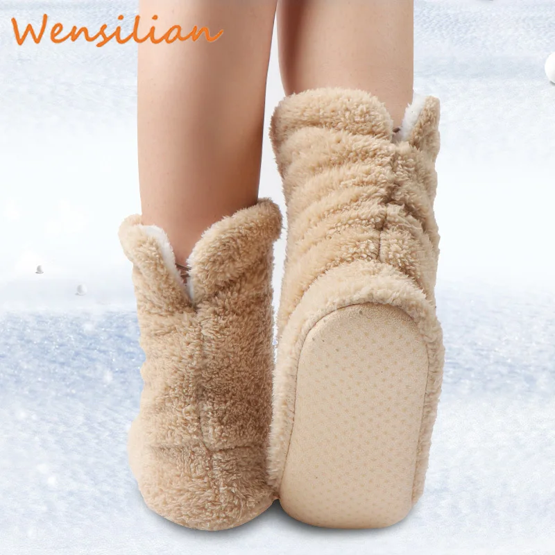 Slippers Home Women Winter Fluffy Furry Flip Flops Women's Slippers Fur Slides Woman Plush Indoor Shoes Zapatos De Mujer