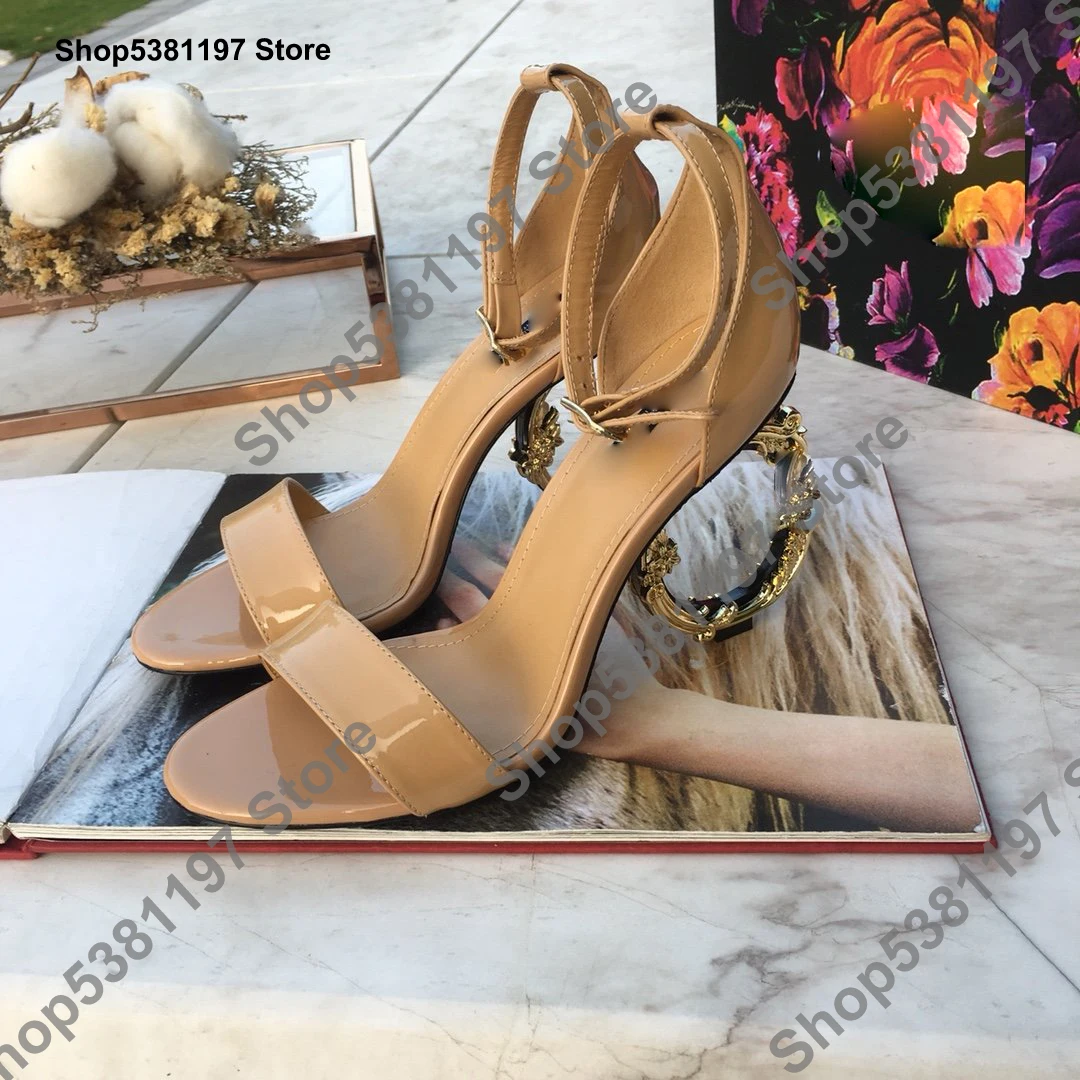 Летние босоножки на высоком каблуке женская обувь коллекция 2019 года fanous