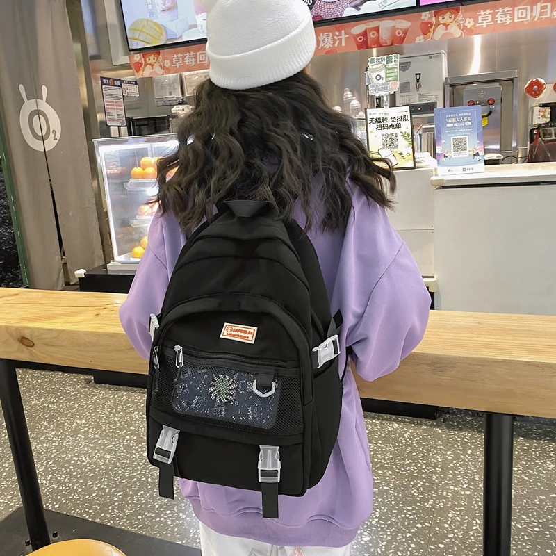 Bolsa de Escola Mochila na Moda Bolsa de Viagem Nova Menina Bonito Malha Legal Mulher Senhora Náilon Net Moda Feminina Kawaii Portátil Faculdade Mochila 10 Computers & Electronics
