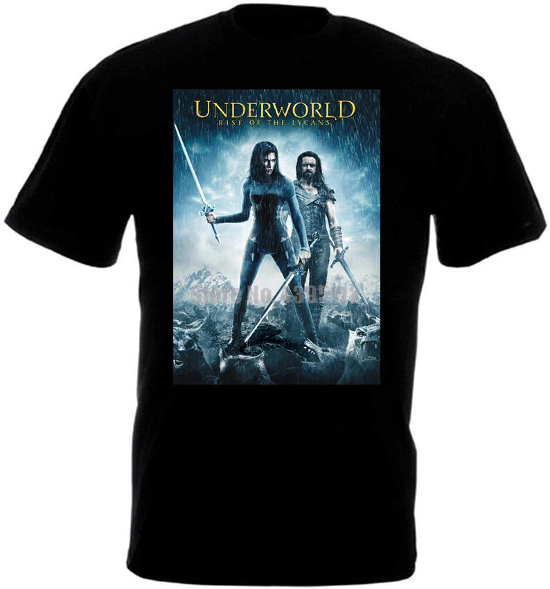 Мужская крутая футболка Underworld Rise Of The Lycans Ak-47 Yaoi подарок для парня Adijid | одежда