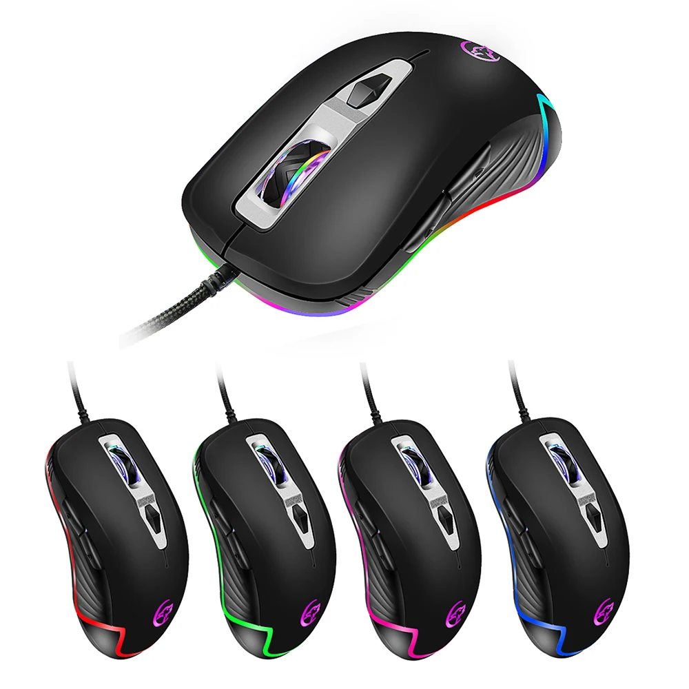G818 игровая проводная мышь оптическая портативная мышь 3200 dpi Регулируемая 8 кнопок мыши с подсветкой
