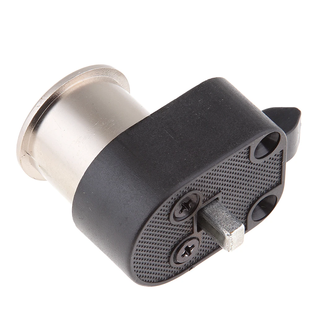 Chrome Push Button Latch Lock Cupboard Door Knob Handle For RV Camper Boat