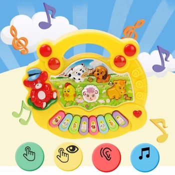 

Children's Musical Toys Animal Piano Electronic Keyboard Baby Enlightenment Electronic Organ Toddler Kids Boy Girl Toys Gift