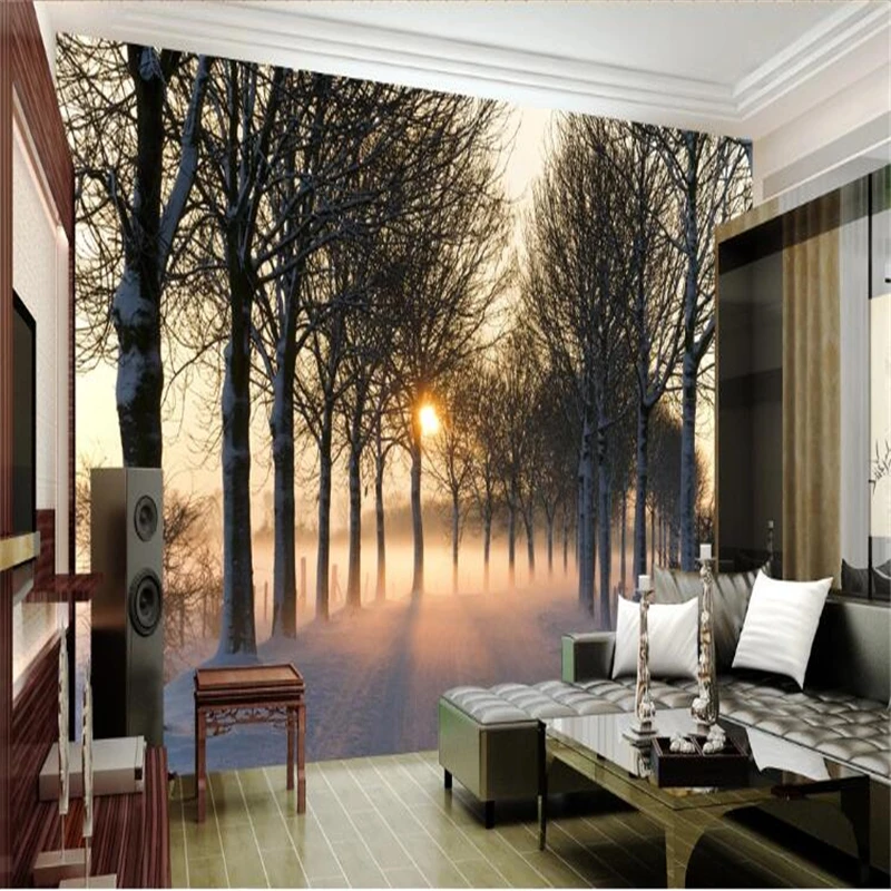 

Wellyu papel parede пользовательские обои Dreamy woods 3D пейзаж фон настенная живопись обои домашний декор