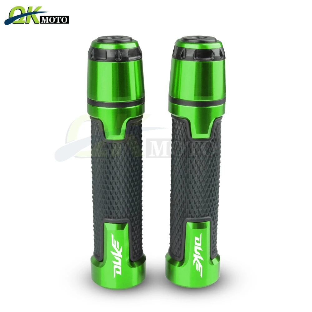 Аксессуары для мотоциклов 7/8 ''22 мм CNC алюминиевая рукоятка руля и ручка торцевой ползунок колпачок штекер набор для KTM 390 790 DUKE duke - Цвет: Армейский зеленый