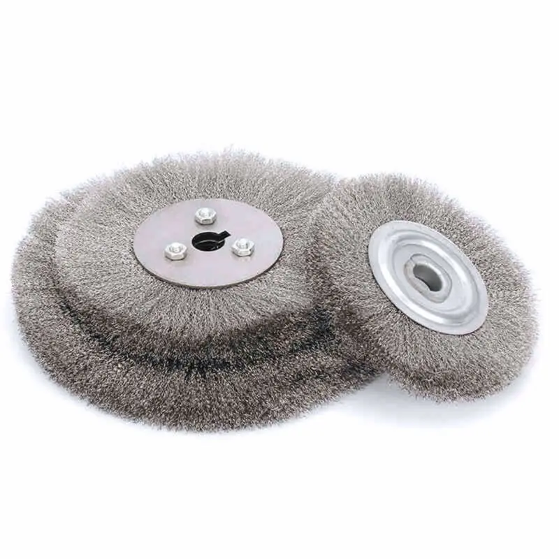 Steel Wire Brush150mm 125mm 100mm 200mm Wire Wheels Brush Round For Bench Grinder Deburring Tool Cleaning Rust Polishing Adaptor ► Photo 3/6
