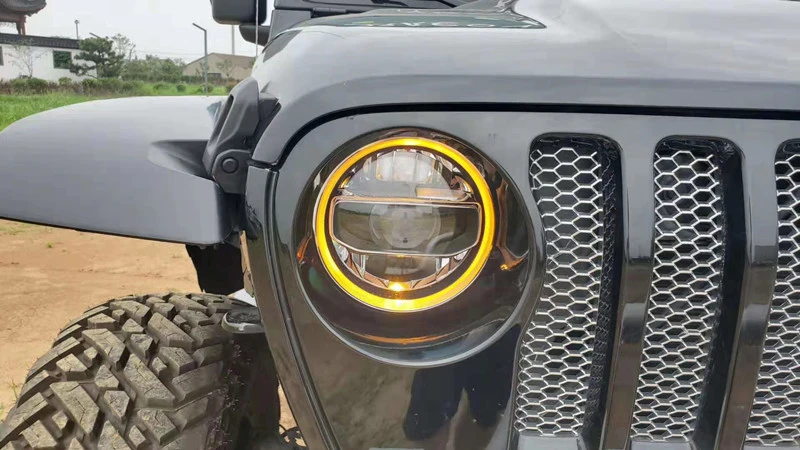Светодиодный головной светильник для Jeep Wrangler JL Светодиодный дневной светильник светодиодный дневные ходовые огни