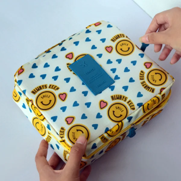 Yellow Smile Клатч многофункциональная дорожная косметичка женская косметичка Сумочка для туалетных принадлежностей сумка Водонепроницаемая женская косметичка - Цвет: Yellow Smile