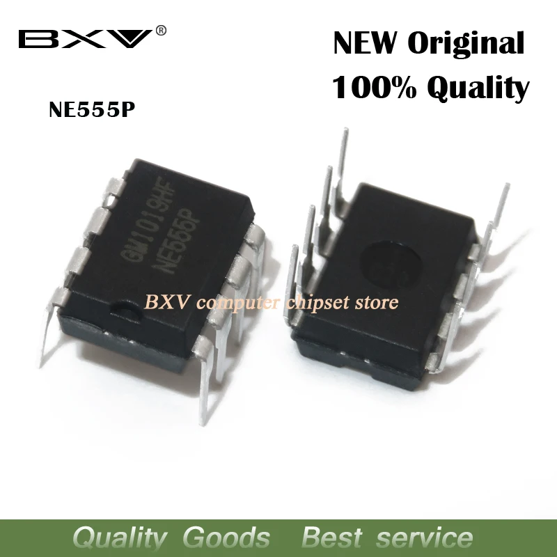 10 шт. NE555P DIP8 NE555 DIP NE555N 555P DIP-8 новый оригинальный IC | Электронные компоненты и