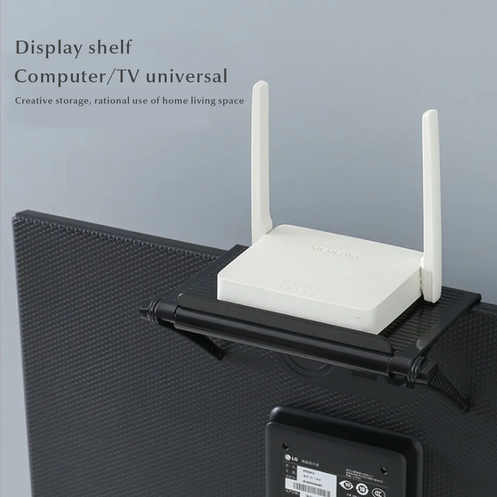 Screen Top Shelf TV Storage Bracket Adjustable Monitor for Cellphone Stand Media Boxes Router Game Console | Дом и сад