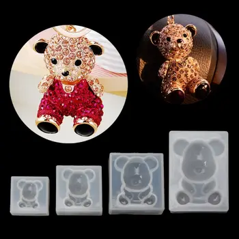 

Cute Gummy Bear Mould Animals Silicone Epoxy Jewelry Molds DIY Soap Cake Craft Dried Flower Resin Decorative DIY Hand Crafts