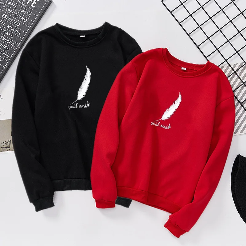 

Winter Loose Printing Knit Sweatshirt Plus Size Female Pullover Tops Women Casual Female Clothes