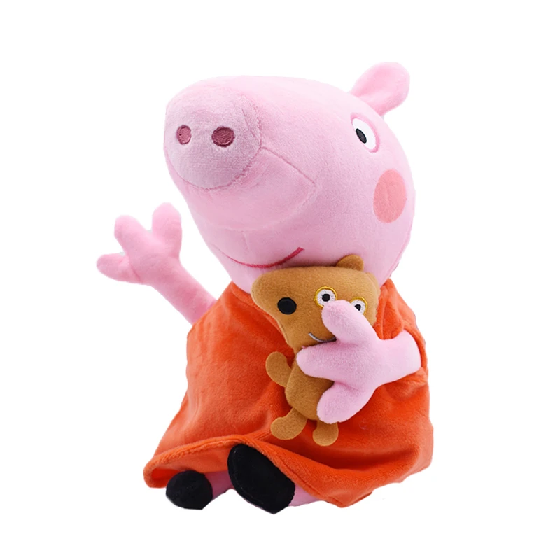 46 см оригинальные Peppa Pig день рождения Джордж Плюшевые животные игрушки семья Розовая Свинья рождественские подарки, куклы игрушки для девочек детей