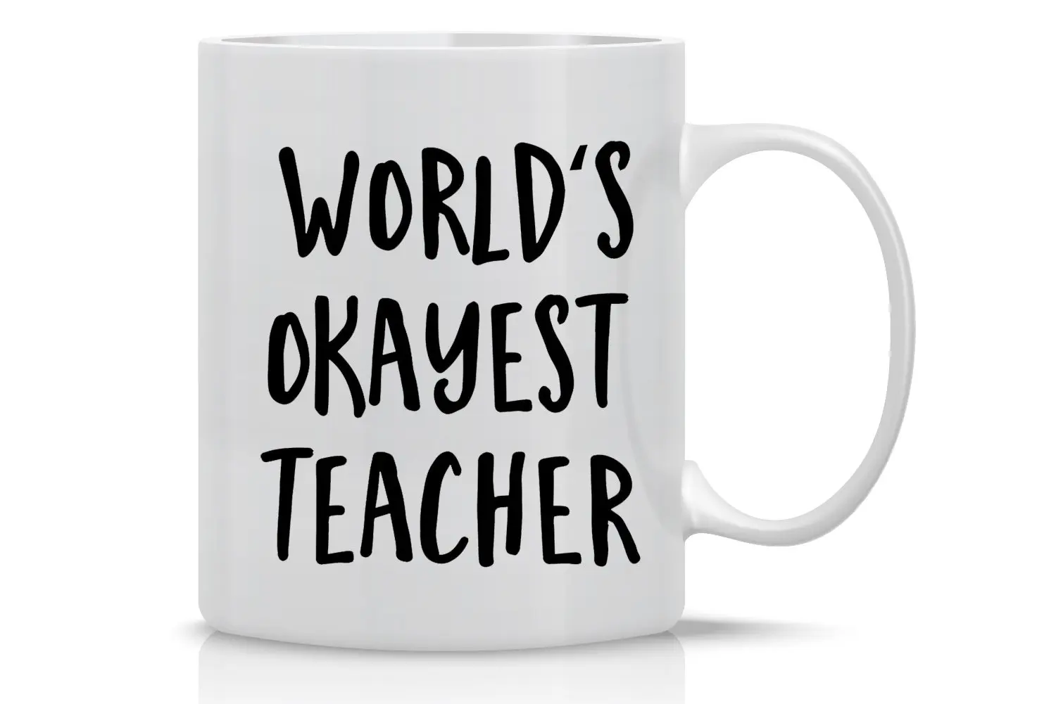 Кружка World's Okayest кружка для учителя забавная кофейная 11 унций | Дом и сад