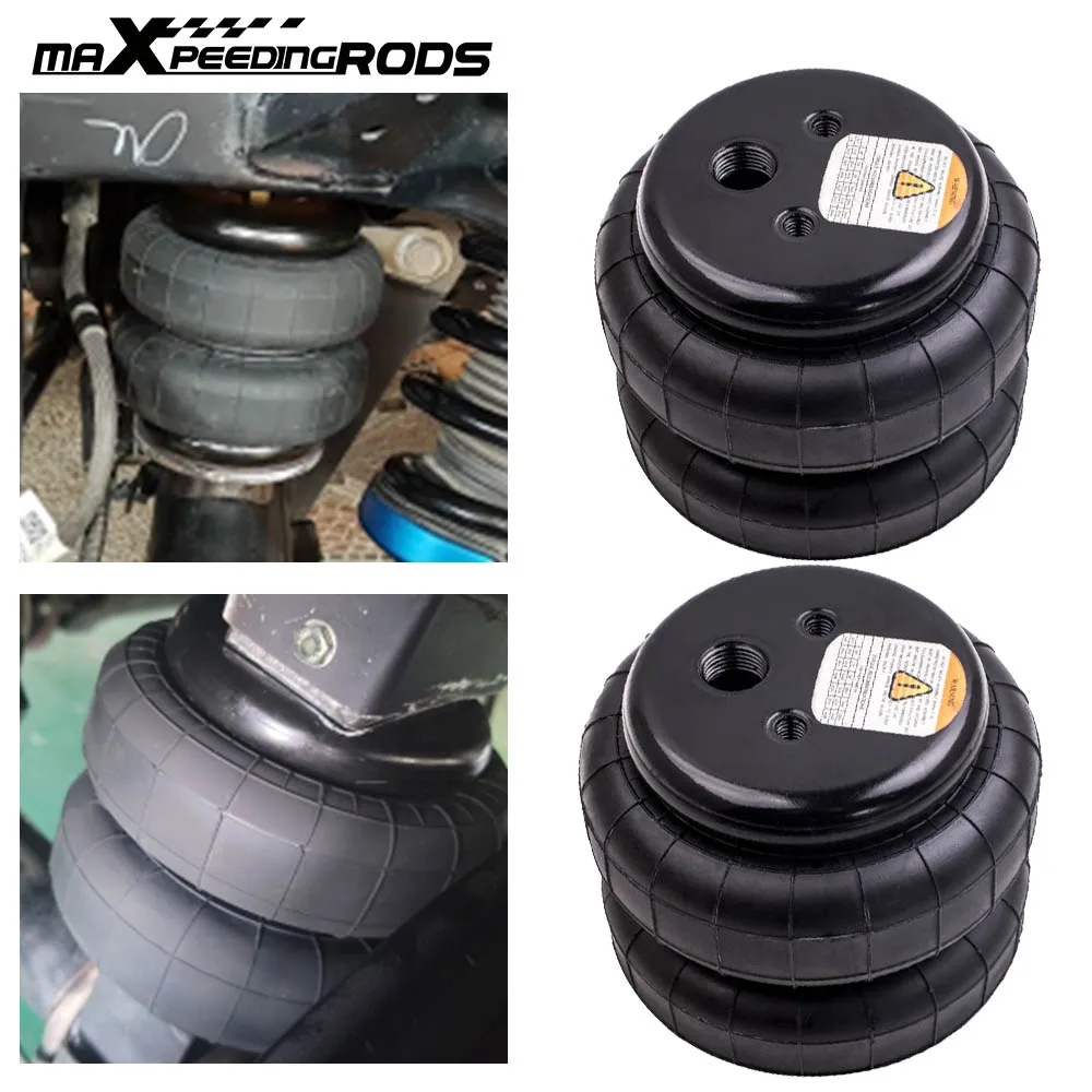 2XStandard2500lbAirRideSuspensionDoubleBellows12nptSingle