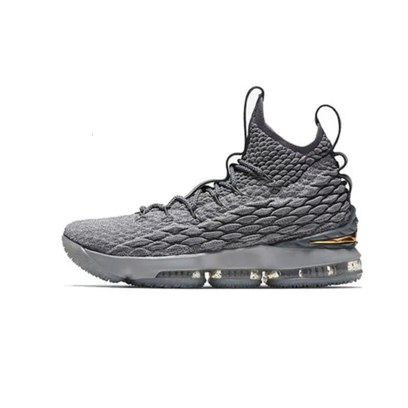 Мужские Оригинальные баскетбольные кроссовки от Nike LEBRON XV EP, Новое поступление, нескользящие спортивные удобные уличные кроссовки# AQ2364-100