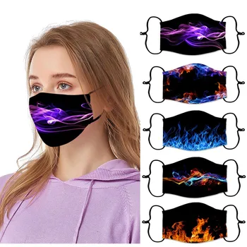 

Unisex 3D Printing Washable maskas Dustproof against-Fog Reusable Facemask Personal Health Care mascarillas breathable maske