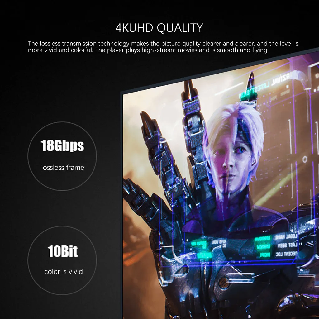 MODAO HD line 2.0b версия 4K телеприставка компьютер ноутбук ps4 телевизионная проекция плоский видео кабель 8,27