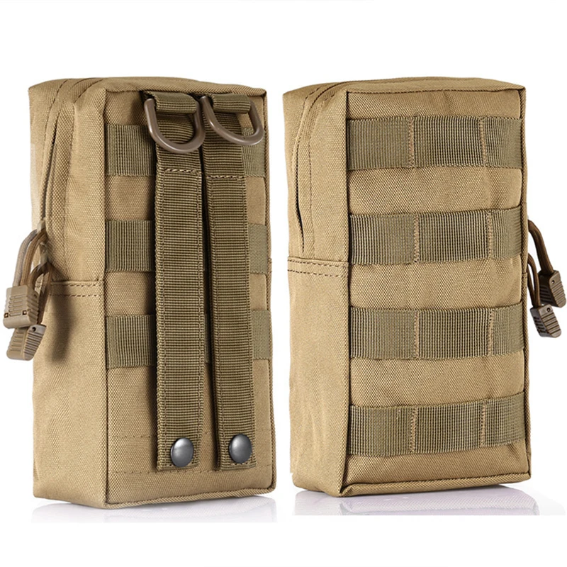 Khaki Одна пара военный тактический EDC мешок водонепроницаемый дамп радио Спорт на открытом воздухе поясная сумка Охотничьи аксессуары - Цвет: Khaki