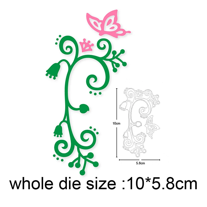 

flower rattan vine Metal Cutting Dies for DIY Scrapbooking Album Paper Cards Decorative Crafts Embossing Die Cuts