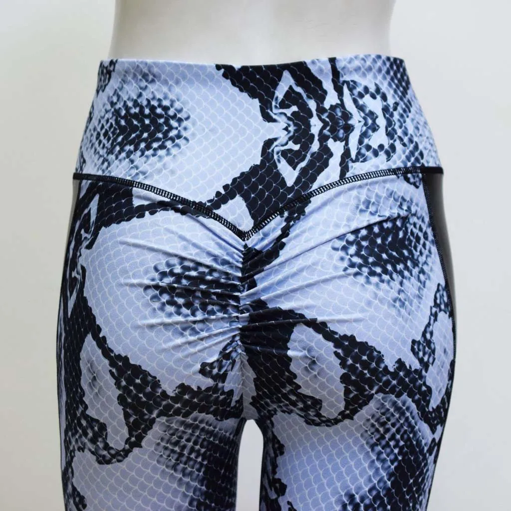 Женские повседневные леггинсы с высокой талией, сексуальные эластичные штаны из искусственной кожи в стиле пэчворк, зимние теплые обтягивающие модные леггинсы# BL30